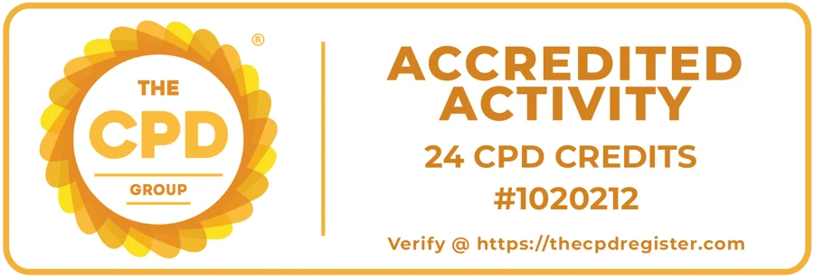 CPD Accredited Activity, 24 CPD credits, The CPD Group