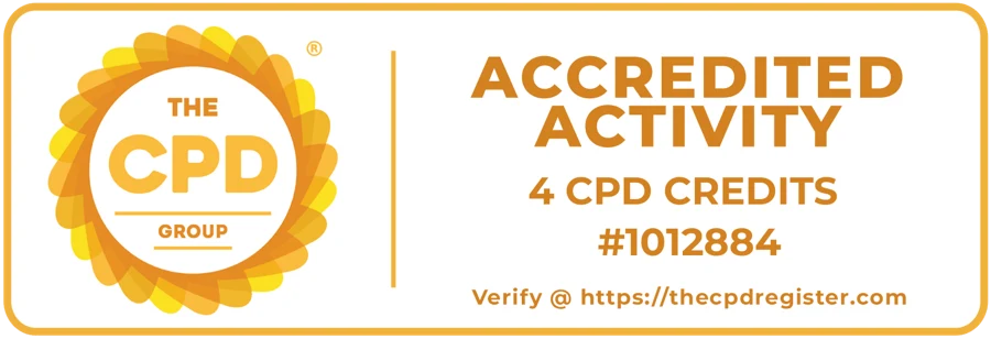 CPD Accredited Activity, 4 CPD credits, The CPD Group